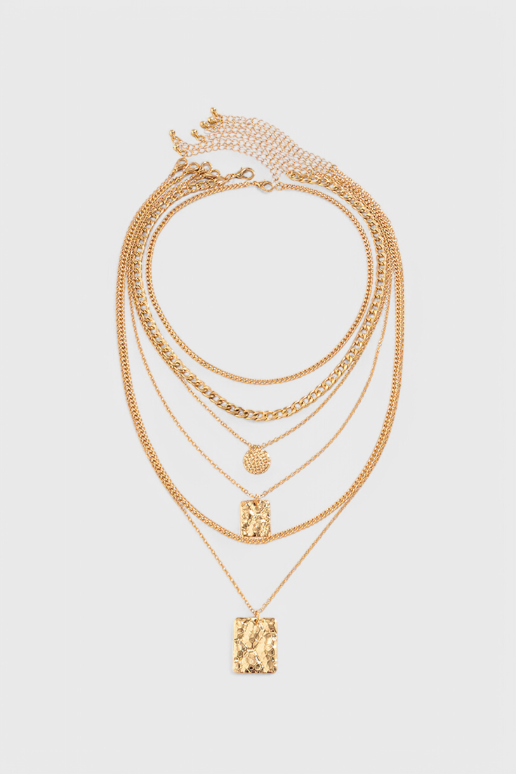 Diana | Collar con Colgante Geométrico Dorado