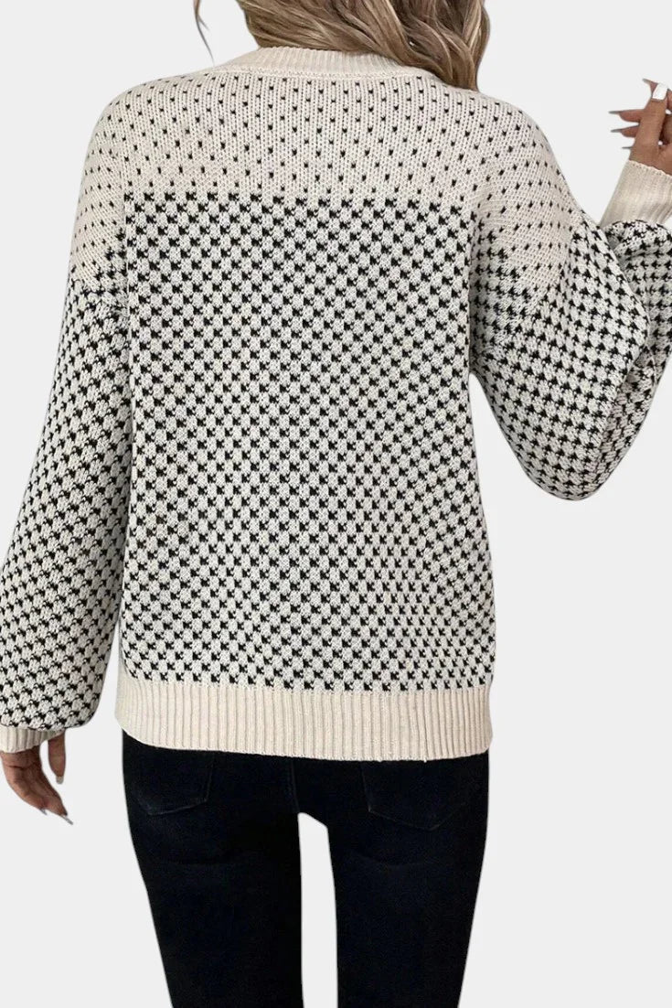 Beatriz | Jersey de Cuello Redondo Color Block
