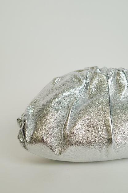 Araceli | Bolso de Fiesta Plateado con Cadena