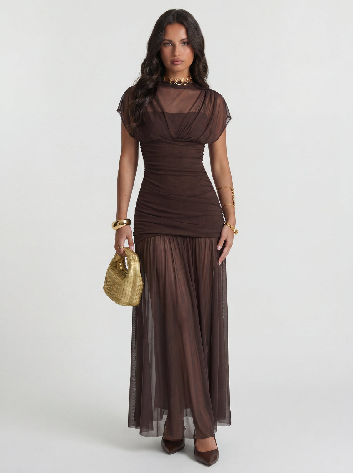 Adelaida | Vestido Largo Drapeado Madrid