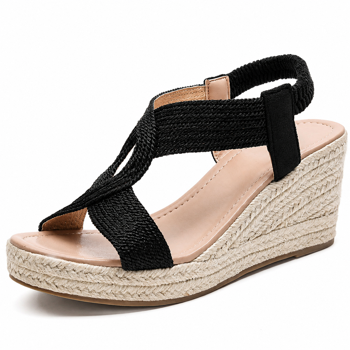 Carlota | Sandalias de Cuña Trenzadas a Mano