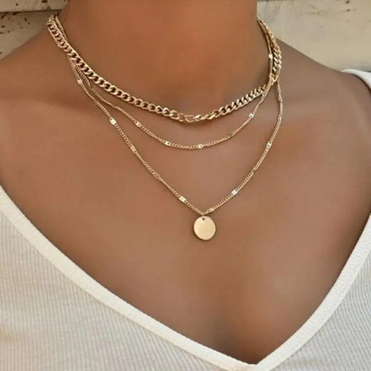 Adela | Collar Bicolor Dorado y Plateado