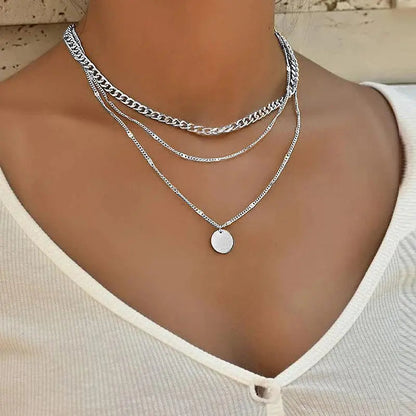 Adela | Collar Bicolor Dorado y Plateado