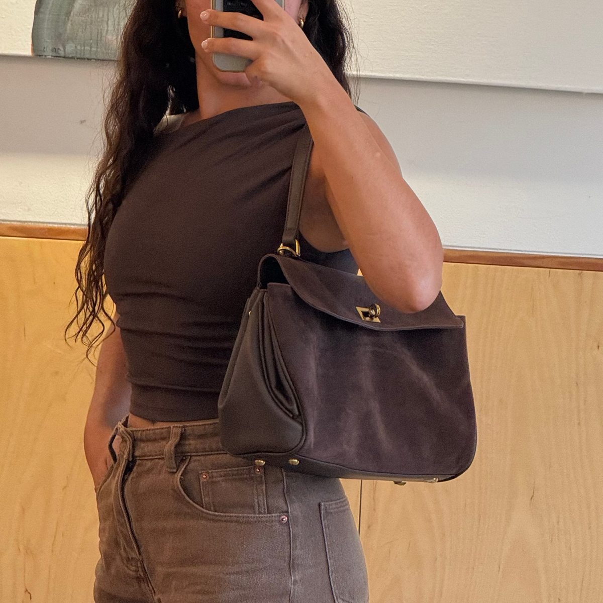 Coral | Bolso de Piel y Ante
