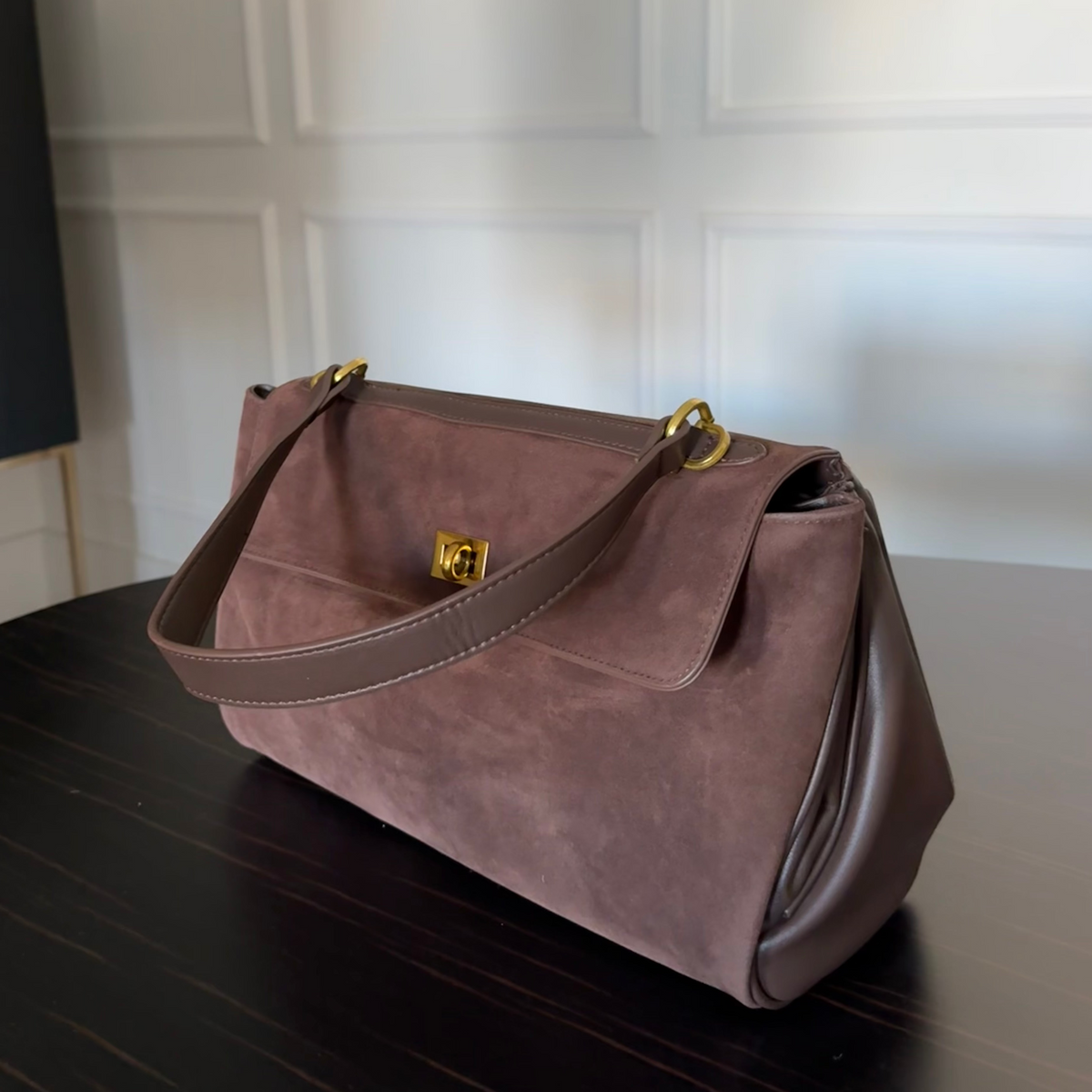 Coral | Bolso de Piel y Ante
