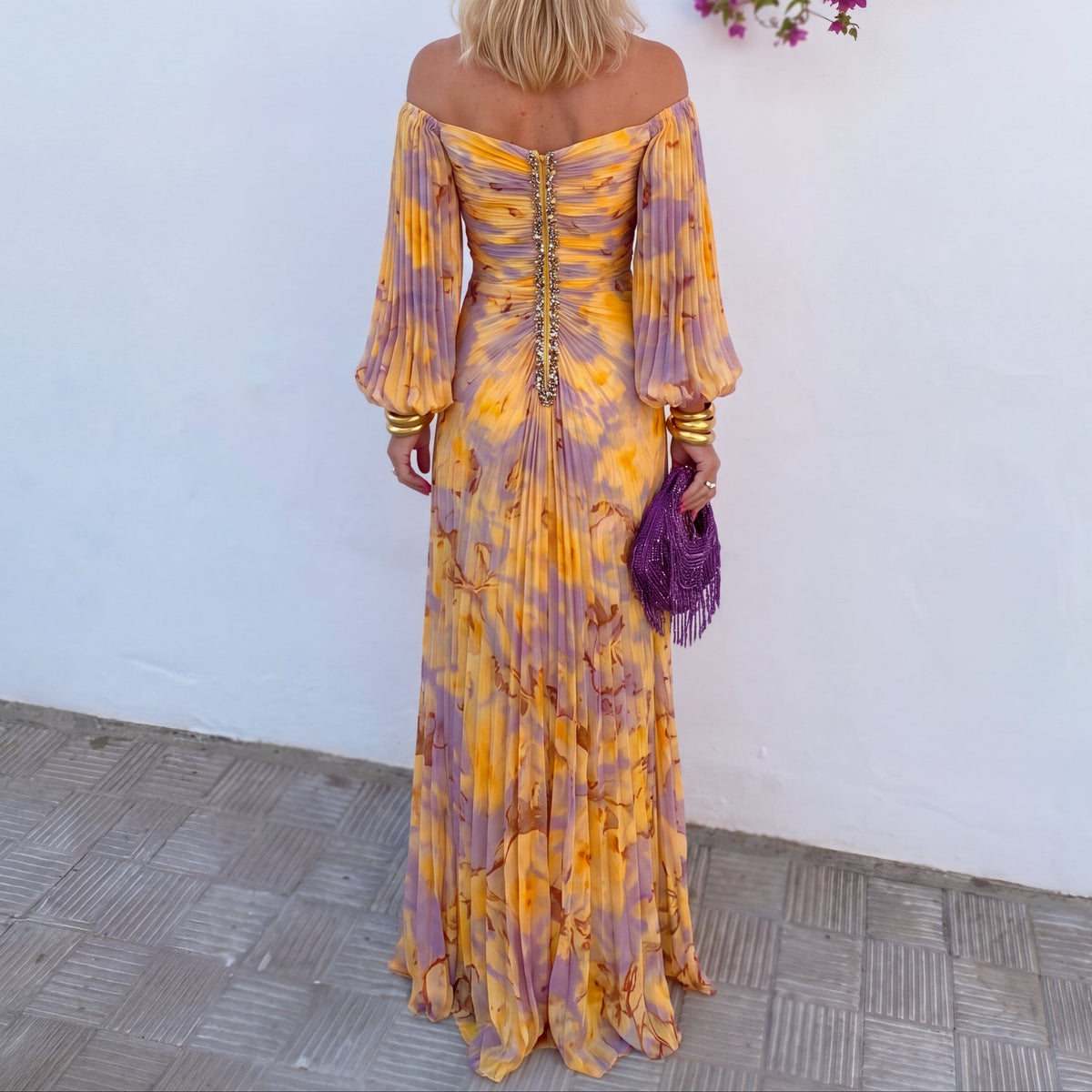 Mía | Vestido Largo de Gala con Hombros Descubiertos
