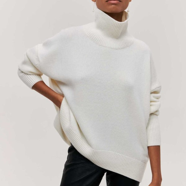 Eva | Jersey Oversize de Cuello Vuelto