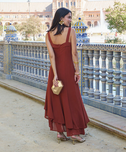 Sira | Vestido Midi de Invitada Asimétrico