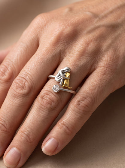 Catalina | Anillo Abrazo Eterno de Plata