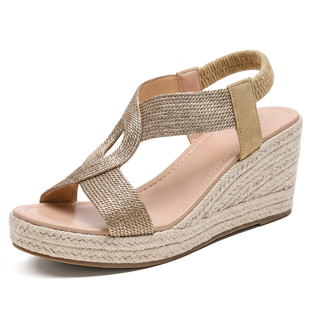 Carlota | Sandalias de Cuña Trenzadas a Mano