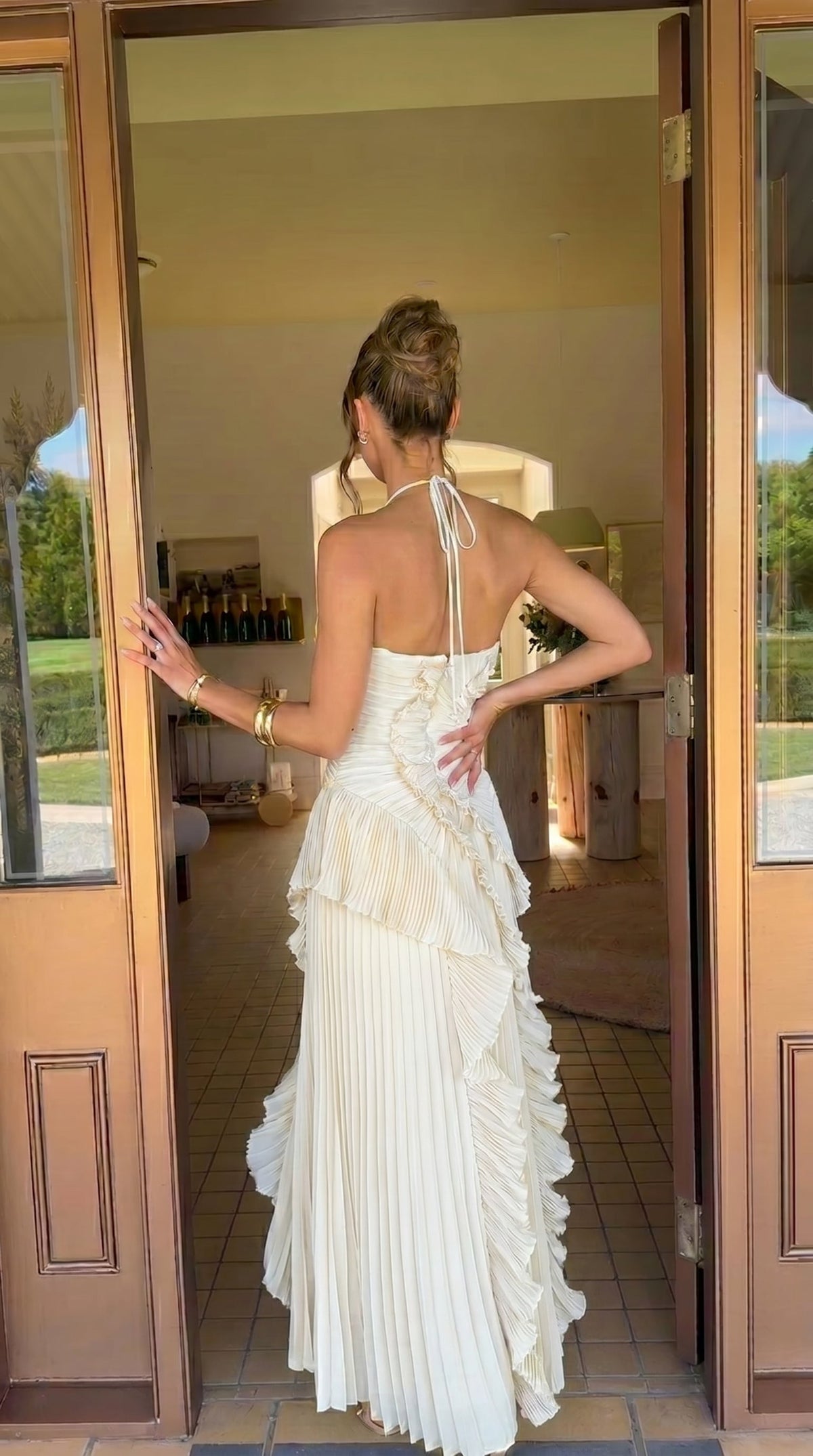 Gabriela | Vestido Plisado Asimétrico Ibiza