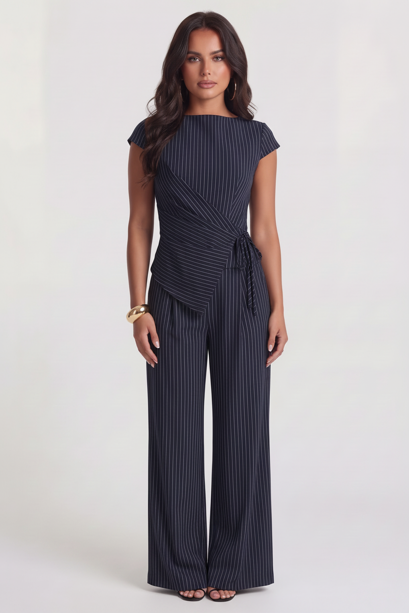Amaia | Traje de Chaqueta a Rayas