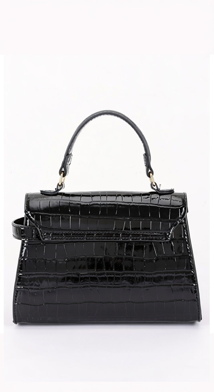 Lucía | Bolso Efecto Cocodrilo con Asa y Bandolera