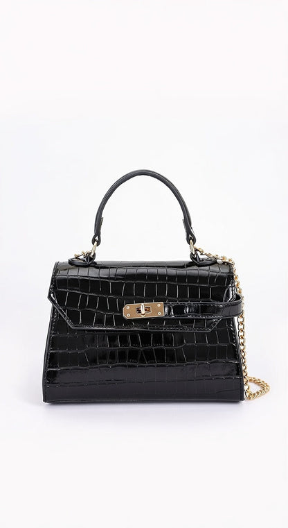 Lucía | Bolso Efecto Cocodrilo con Asa y Bandolera