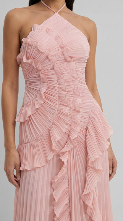 Gabriela | Vestido Plisado Asimétrico Ibiza