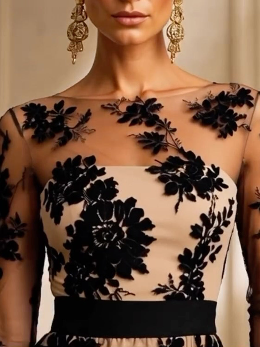 Leonor | Vestido de Fiesta de Encaje Floral