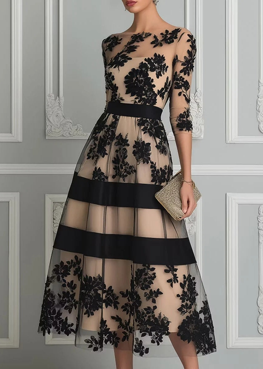 Leonor | Vestido de Fiesta de Encaje Floral