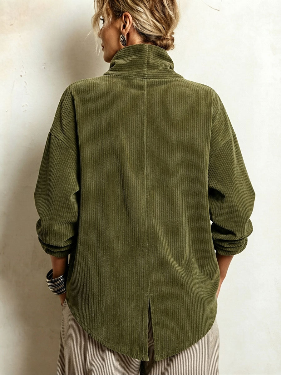 Blanca | Chaqueta Asimétrica de Cuello Alto